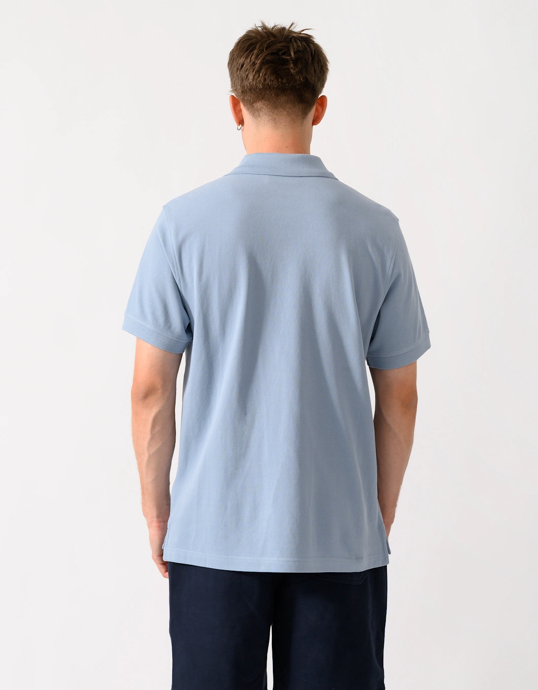 Belstaff Mens Logo Polo - Mist Blue