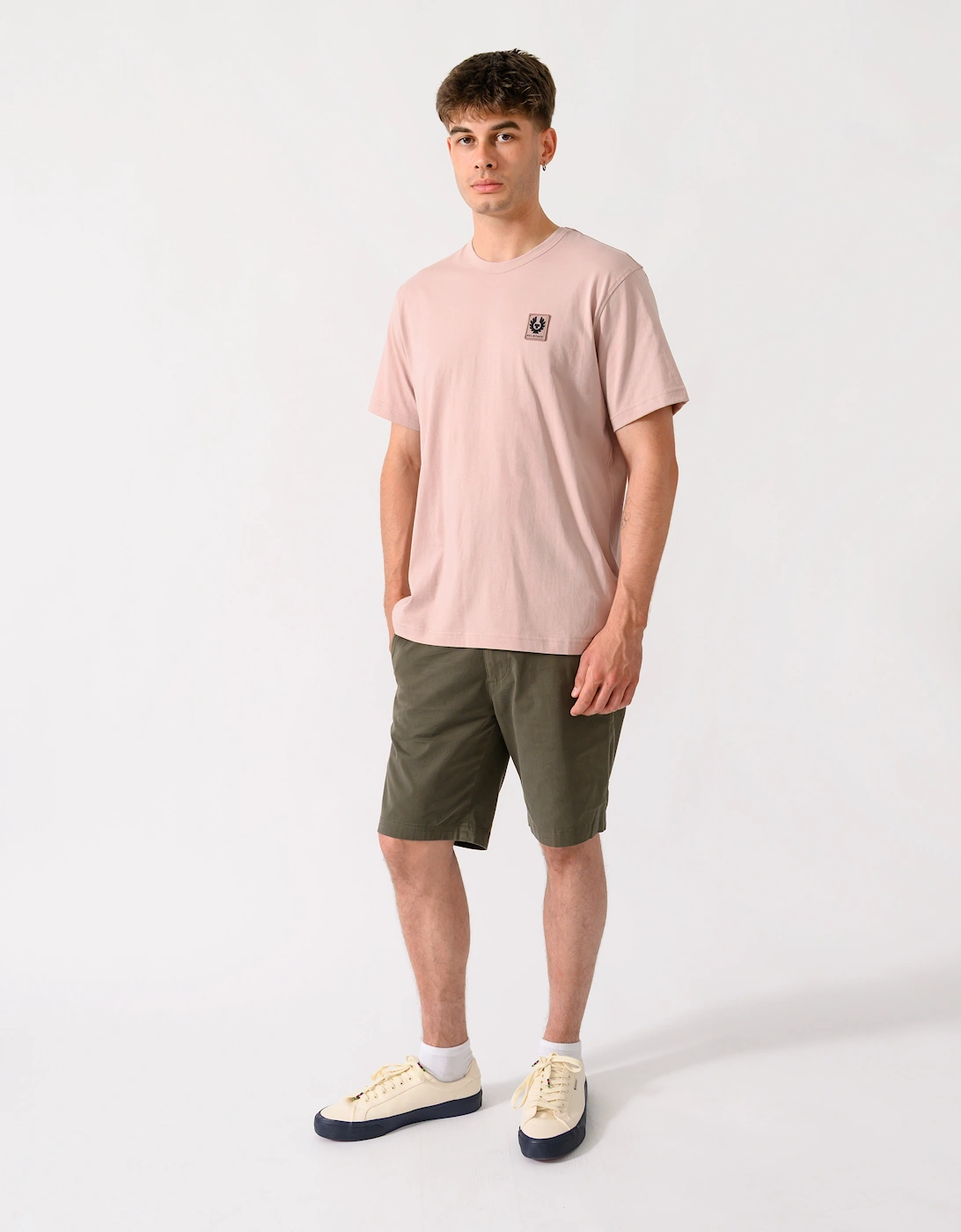 Belstaff Mens Icon Logo T-Shirt - Dusk Pink