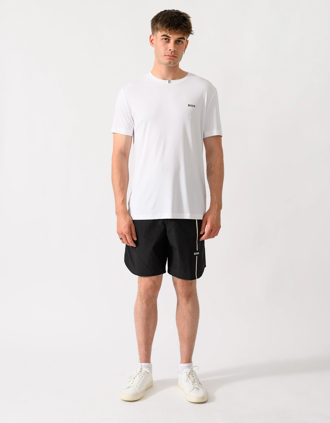 BOSS Green TOC Game Mens T-Shirt - White 100