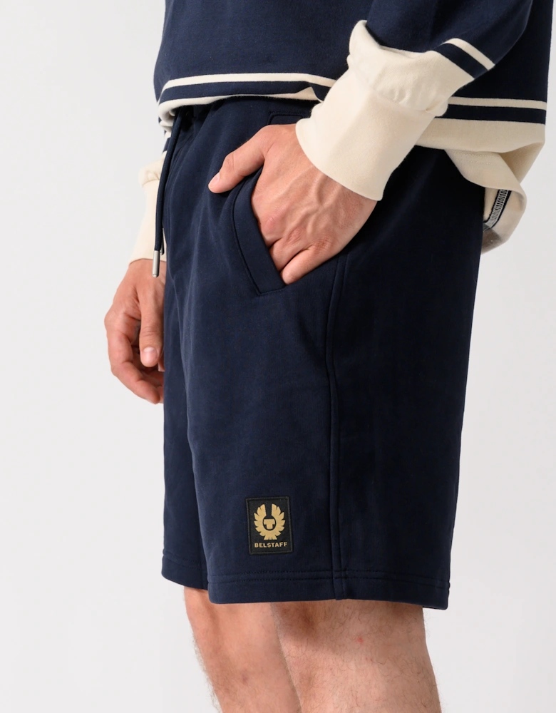 Belstaff Mens Logo Sweatshorts - Dark Ink
