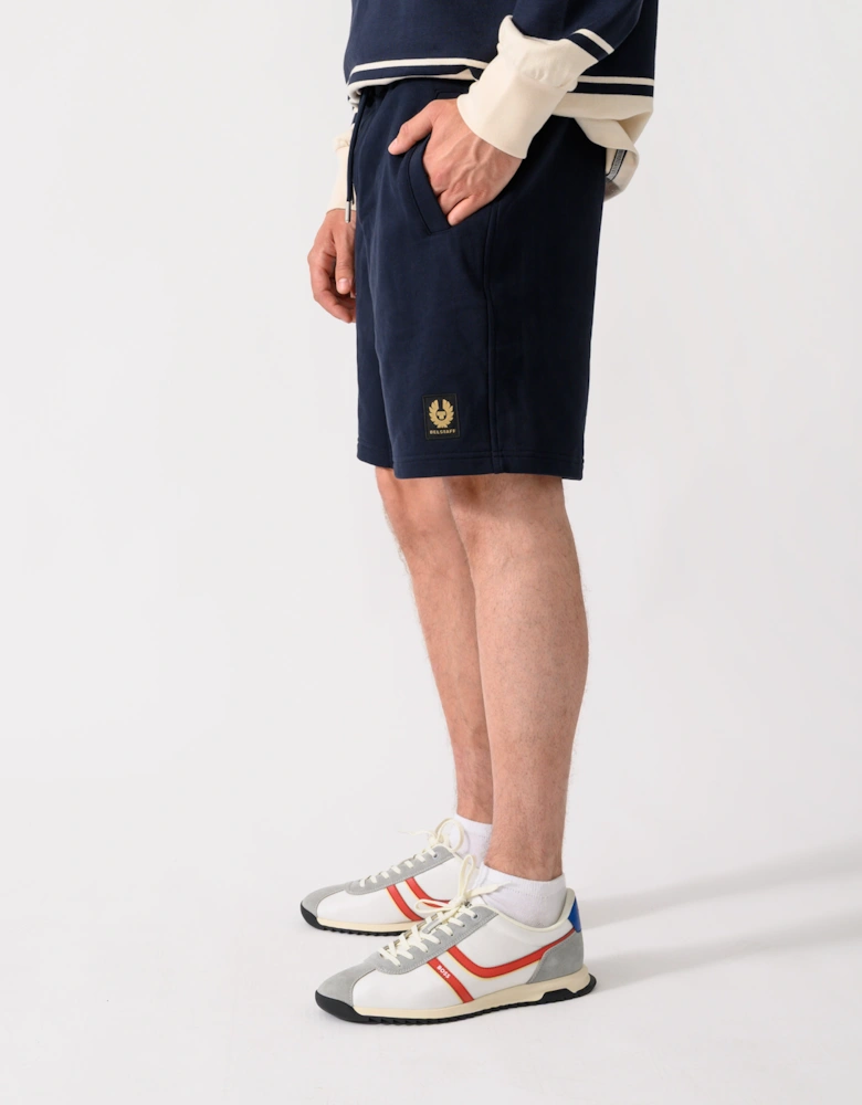 Belstaff Mens Logo Sweatshorts - Dark Ink