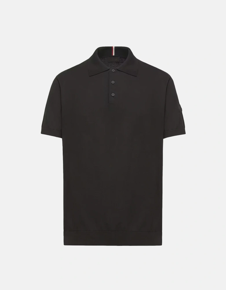Knitted Polo Shirt Black