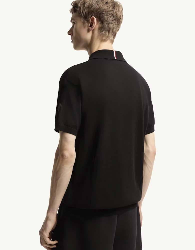 Knitted Polo Shirt Black