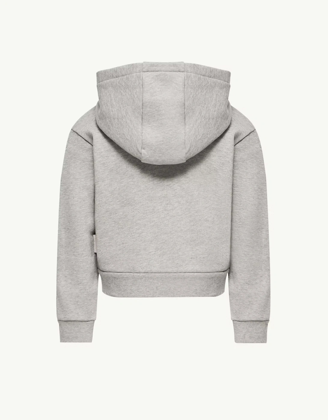 Kids Zip Thru Hooded Top Grey