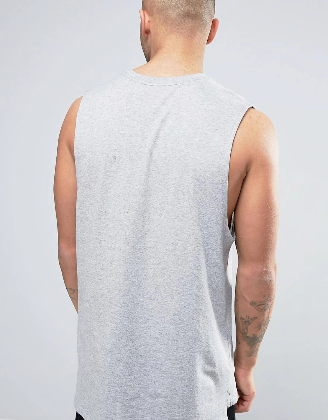Nike Men's Retro Logo Vest in Grey