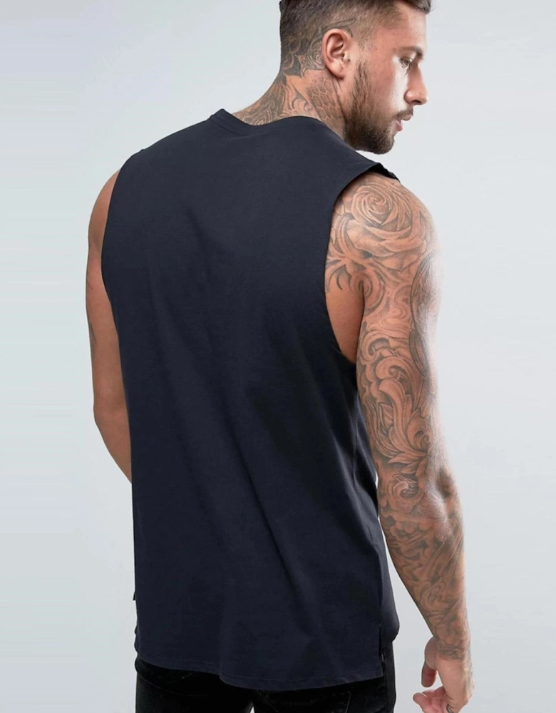 Nike Men's Retro Logo Vest in Black