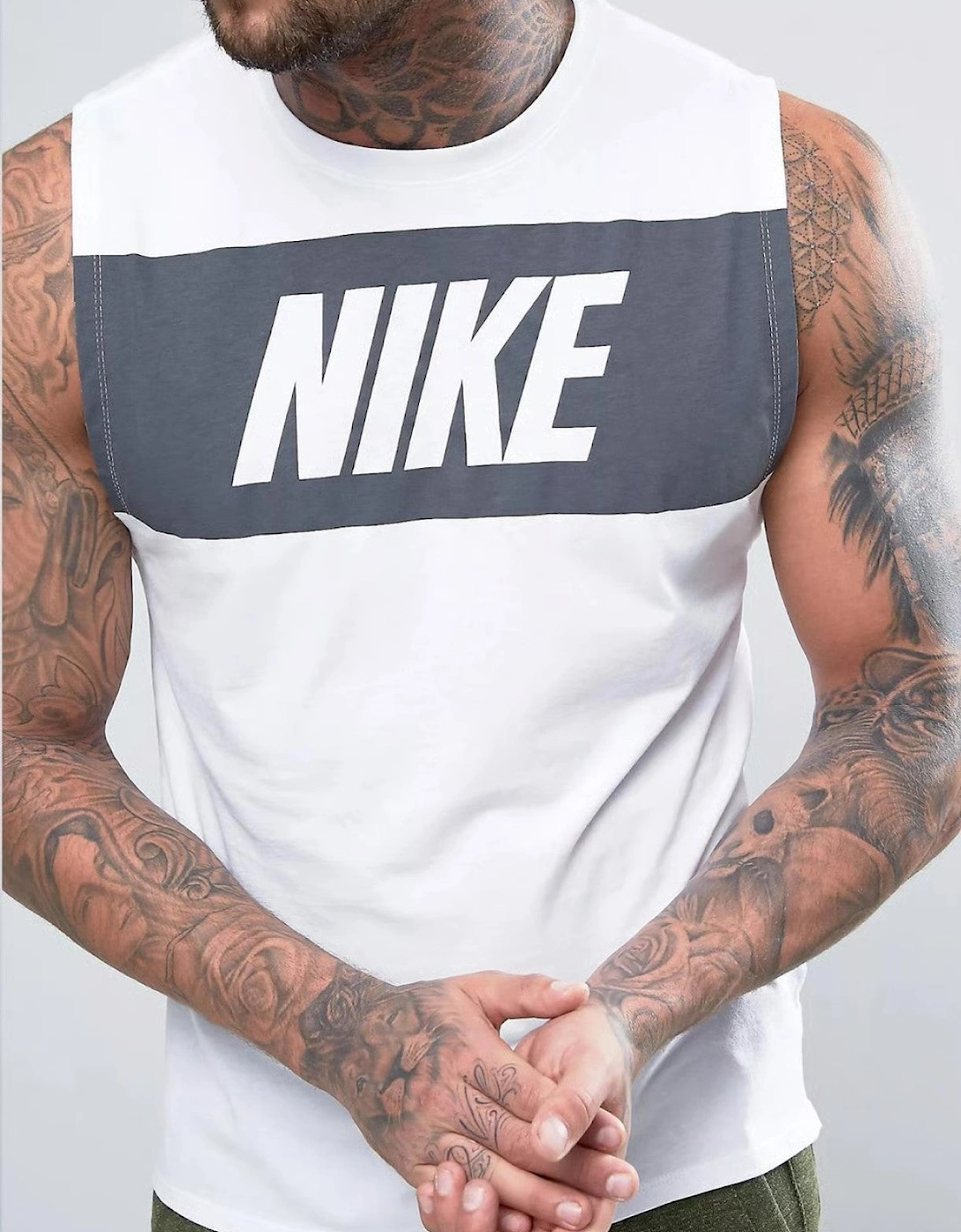 Nike Men's Retro Logo Vest in White