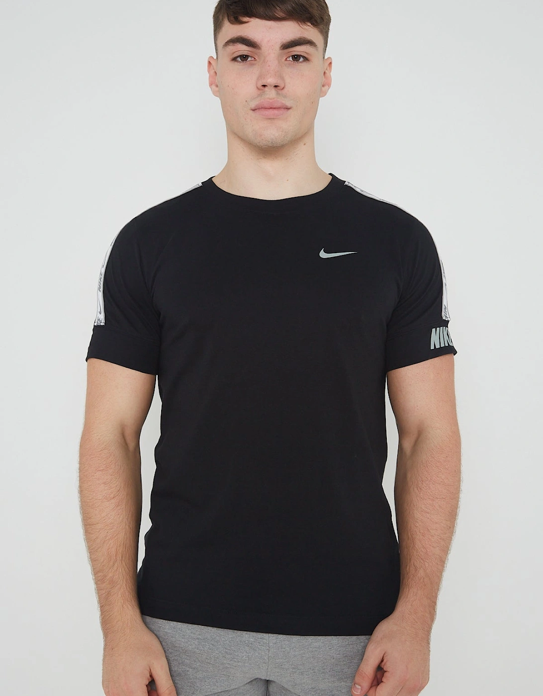 Nike Mens NSW Repeat T Shirt in Black