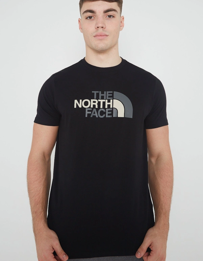 The North Face Mens Easy Tee Short Sleeve T-shirt in Black