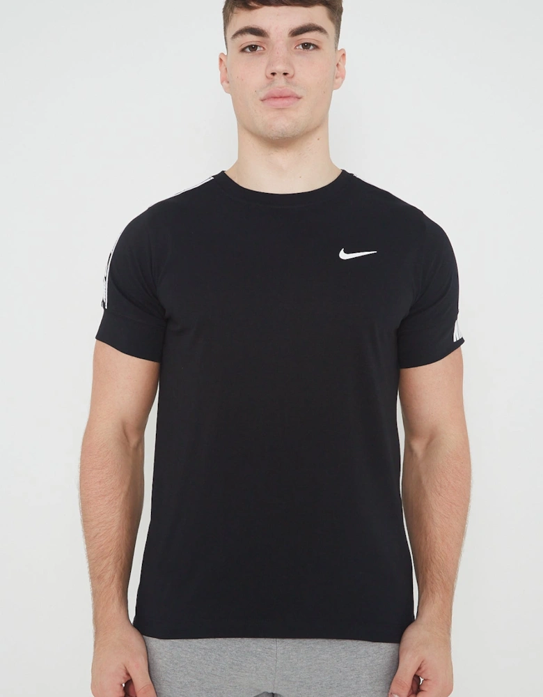Nike Mens NSW Repeat T Shirt in Black White