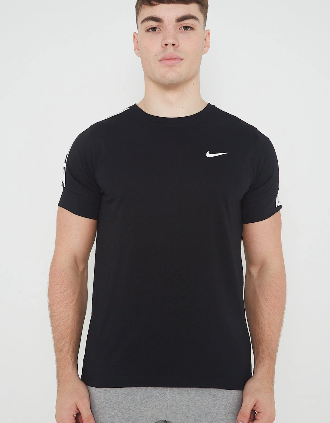 Nike Mens NSW Repeat T Shirt in Black White