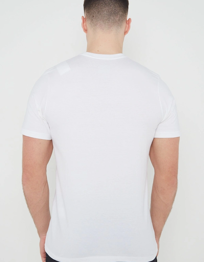 Nike Mens Embroidered Logo Swoosh T Shirt in White