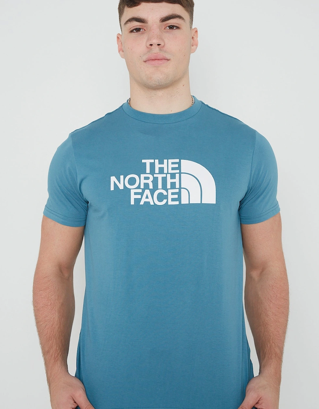 The North Face Mens Easy Tee Short Sleeve T-shirt IN Storm Blue