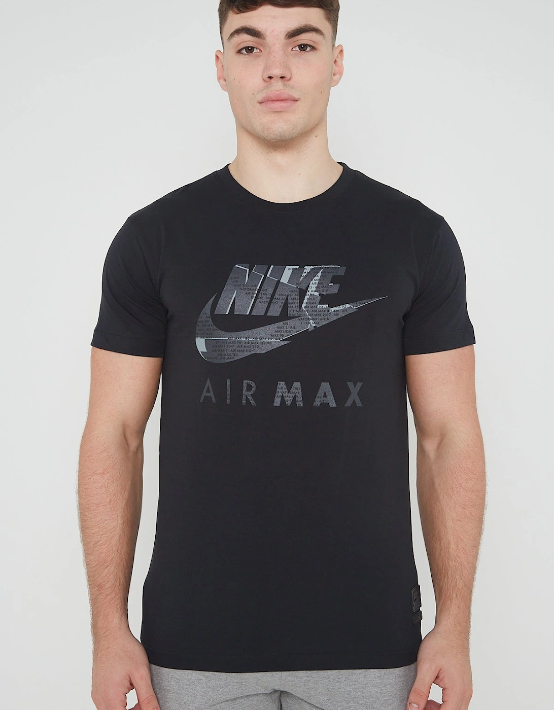 Nike Air Max NSW Graphic Print Mens T Shirt in Black