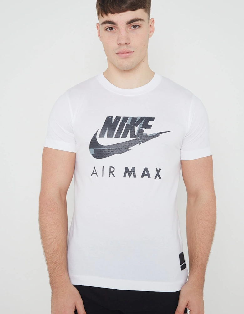 Nike Air Max NSW Graphic Print Mens T Shirt in White
