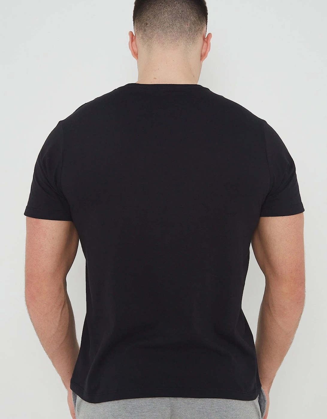 Nike Mens Embroidered Logo Swoosh T Shirt in Black
