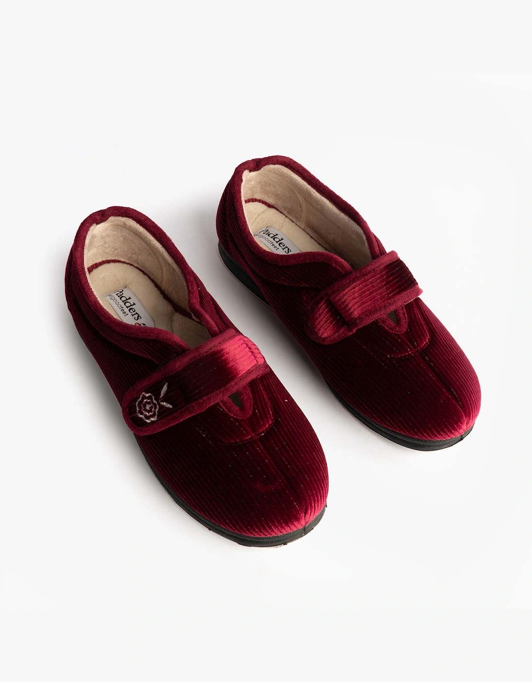 Padders CAMILLA Womens Full Slippers Red