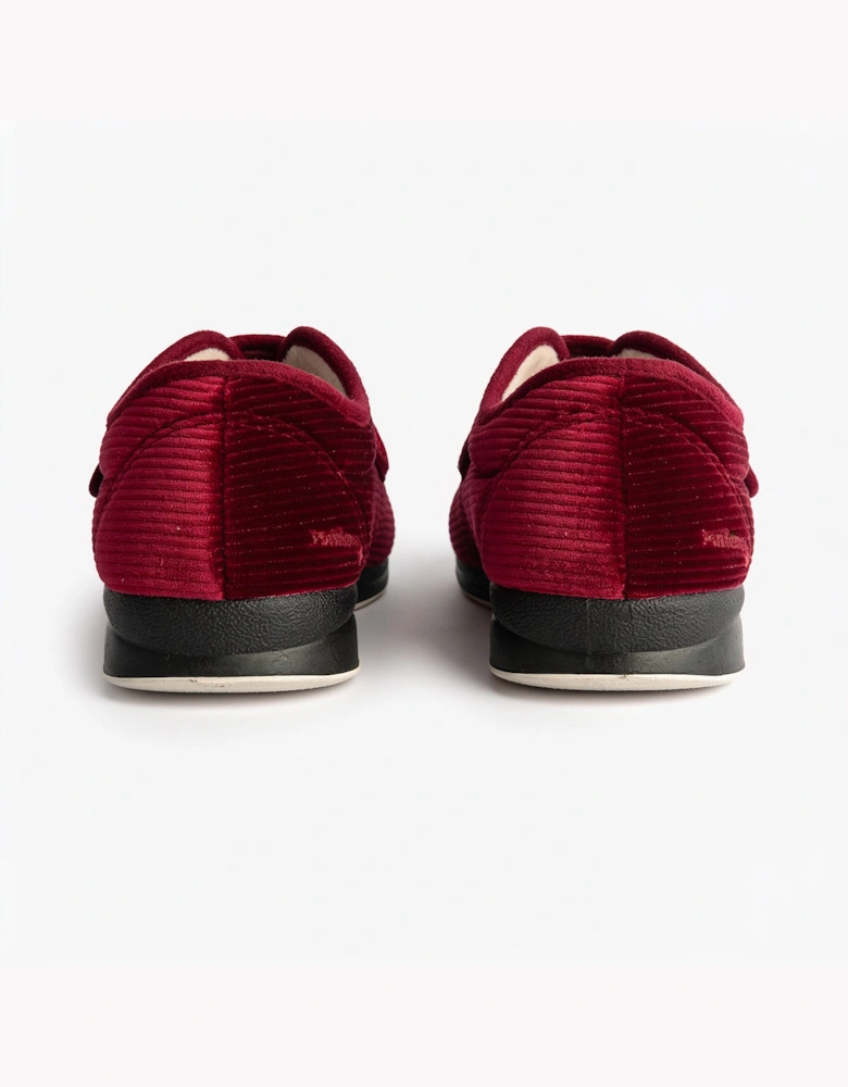 Padders CAMILLA Womens Full Slippers Red