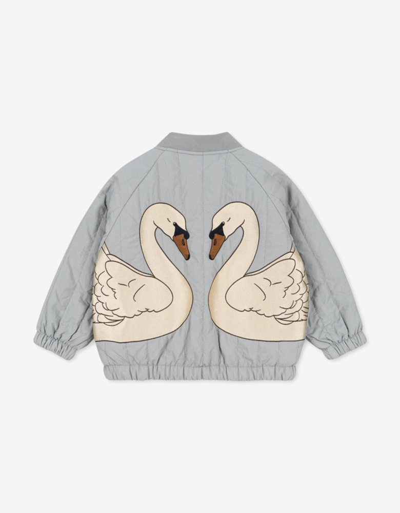 Konges Sløjd Girls Juno Bomber Jacket in Grey