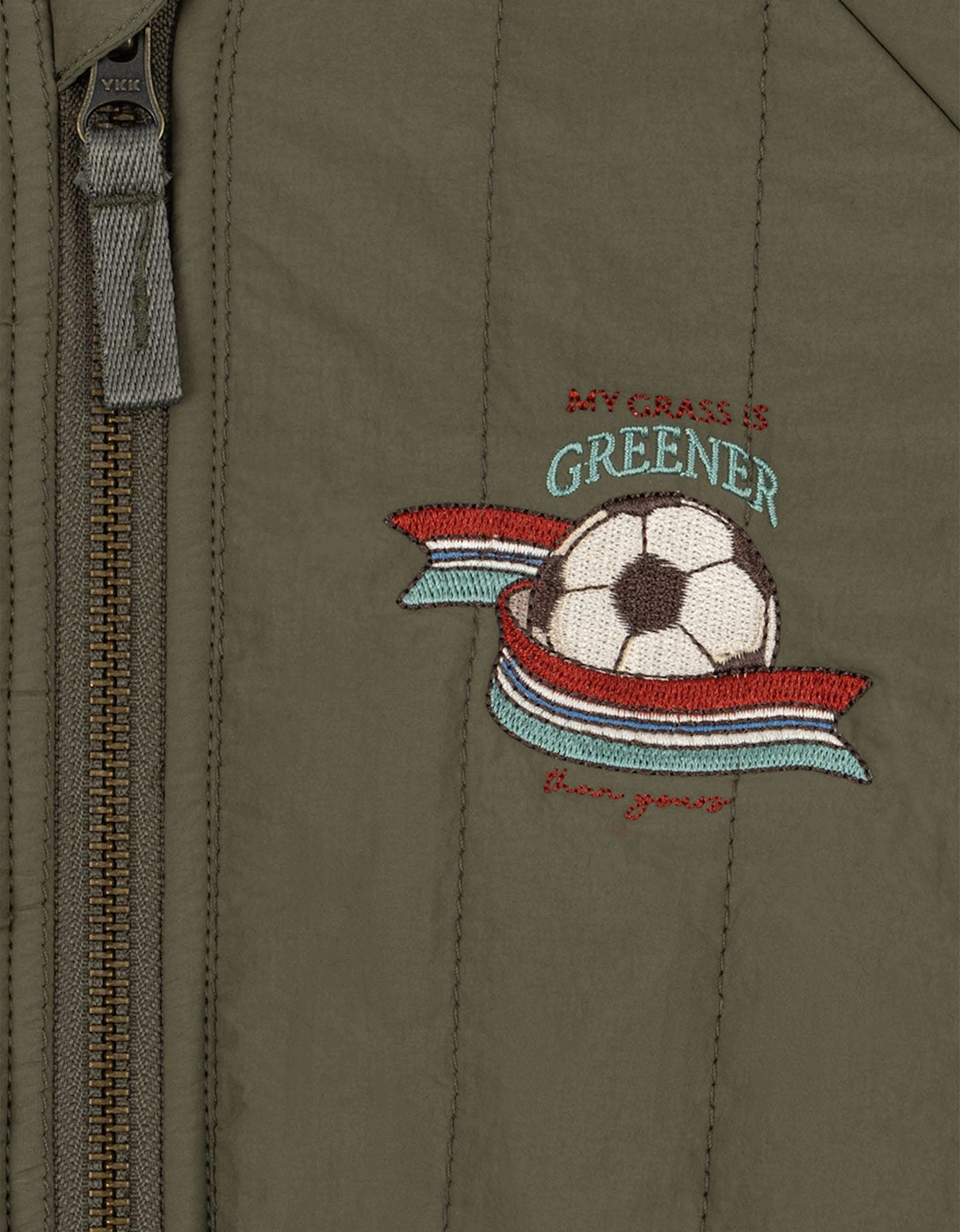 Konges Sløjd Boys Juno Bomber Jacket in Green