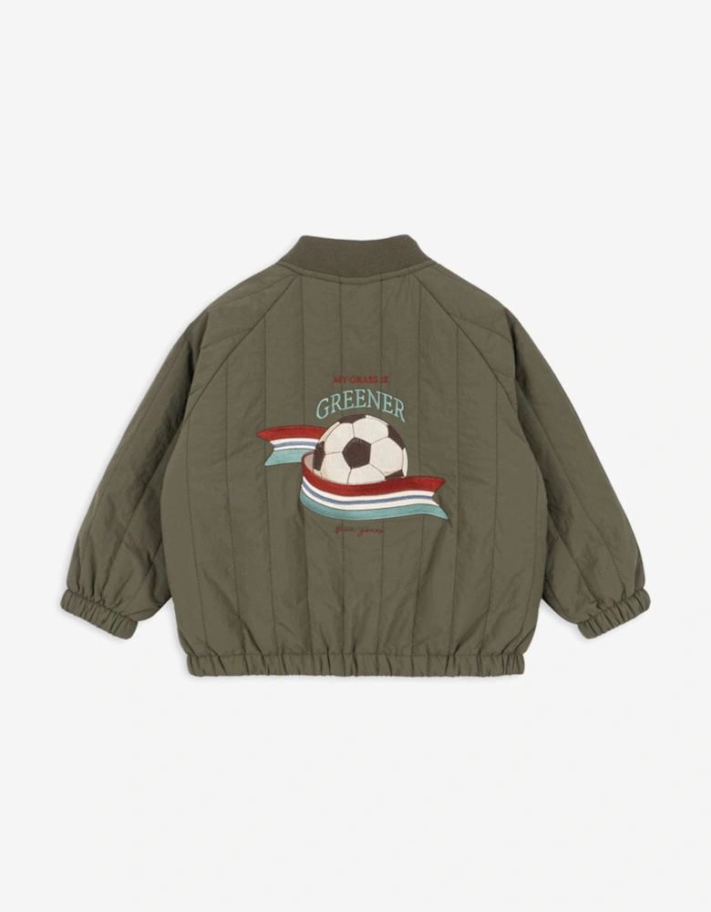 Konges Sløjd Boys Juno Bomber Jacket in Green