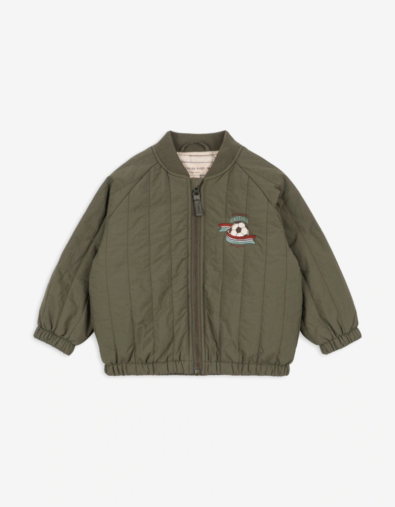 Konges Sløjd Boys Juno Bomber Jacket in Green