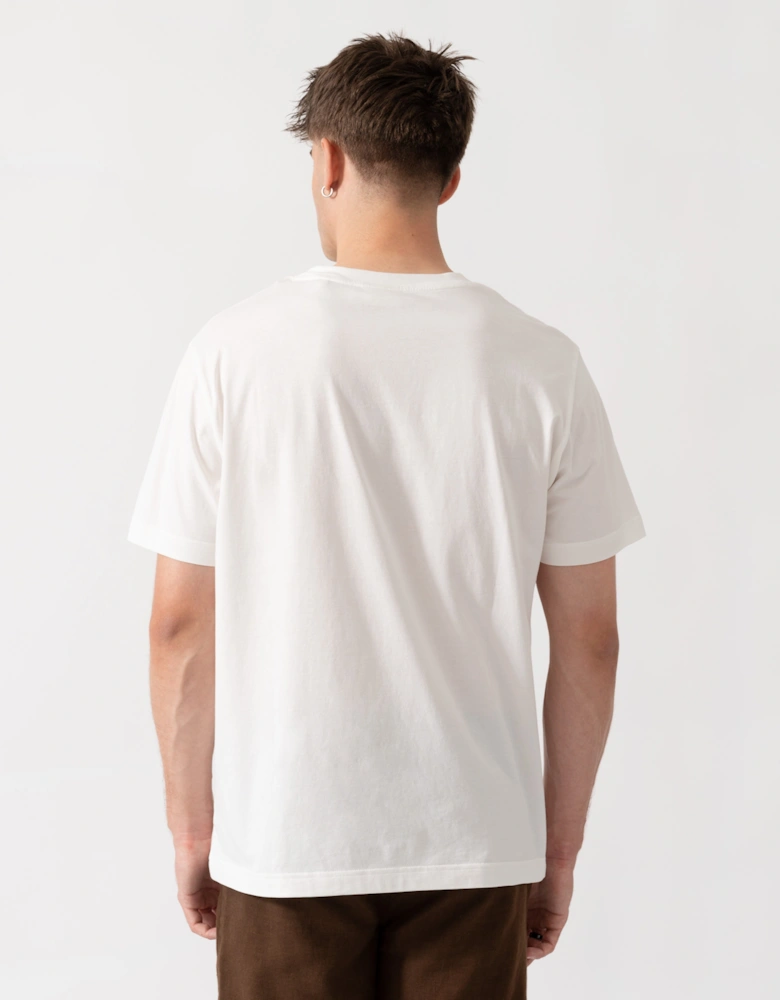 GANT Mens Factory Graphic Short Sleeve T-Shirt - 113 Eggshell