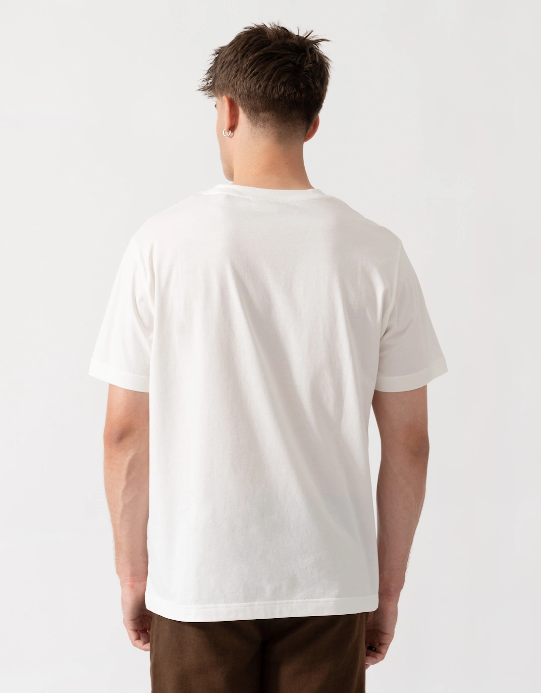 GANT Mens Factory Graphic Short Sleeve T-Shirt - 113 Eggshell