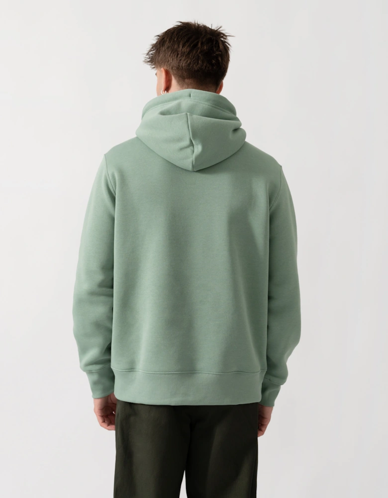 GANT Mens Regular Fit Shield Logo Pullover Hoodie - 308 Surplus Mint