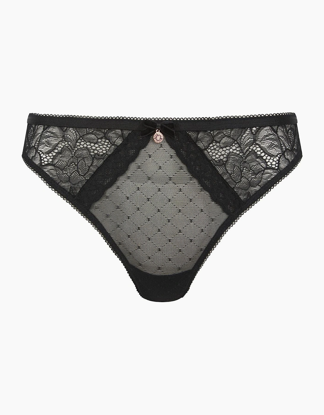 Ted Baker Women's Etta Floral Patterned Thong - Black - Size: 14 xl