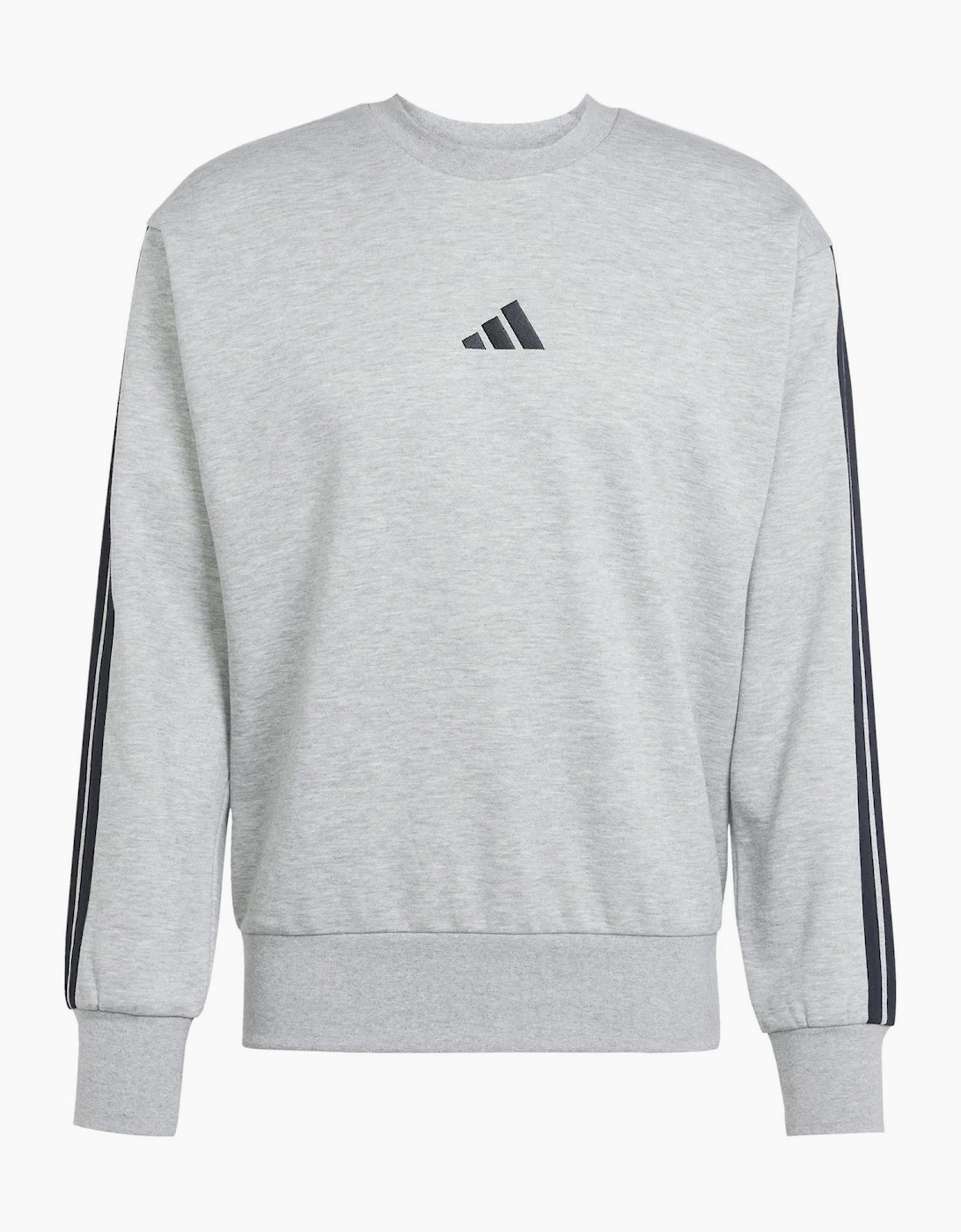 Mens Essentials 3 Stripes Fleece Sweatshirt, 7 of 6