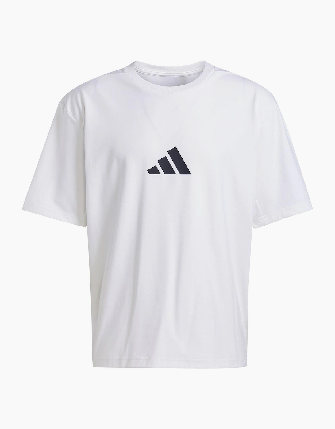 Adidas Men's White Z.n.e Regular Fit Crew Neck T-Shirt - Size 40