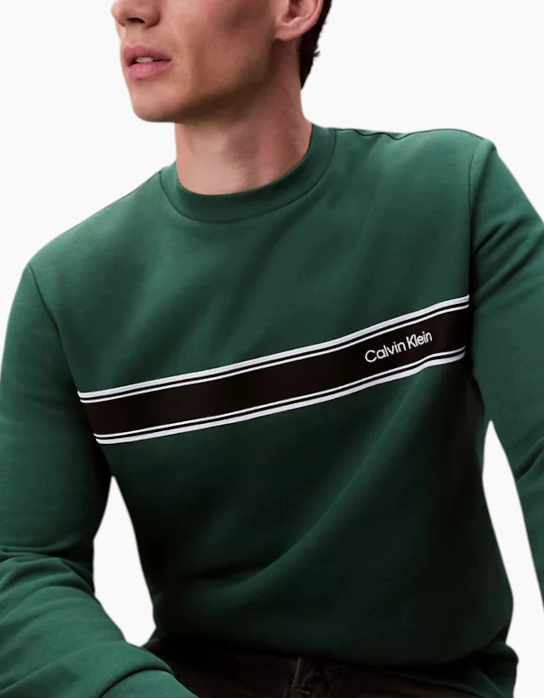 Calvin Klein Mens Sweatshirt Crew Neck Top