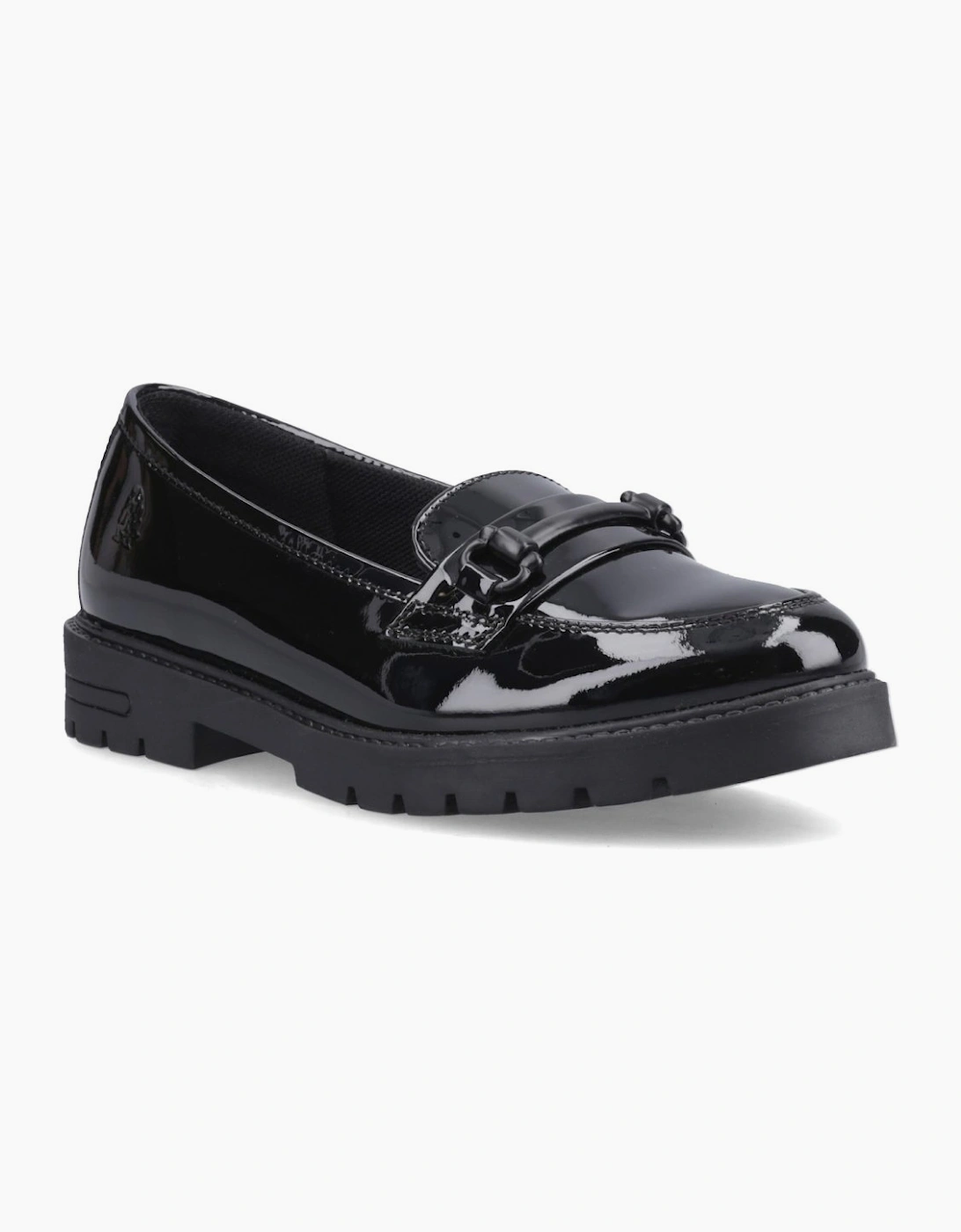 Hazel Snaffle Girls School Shoes, 6 of 5