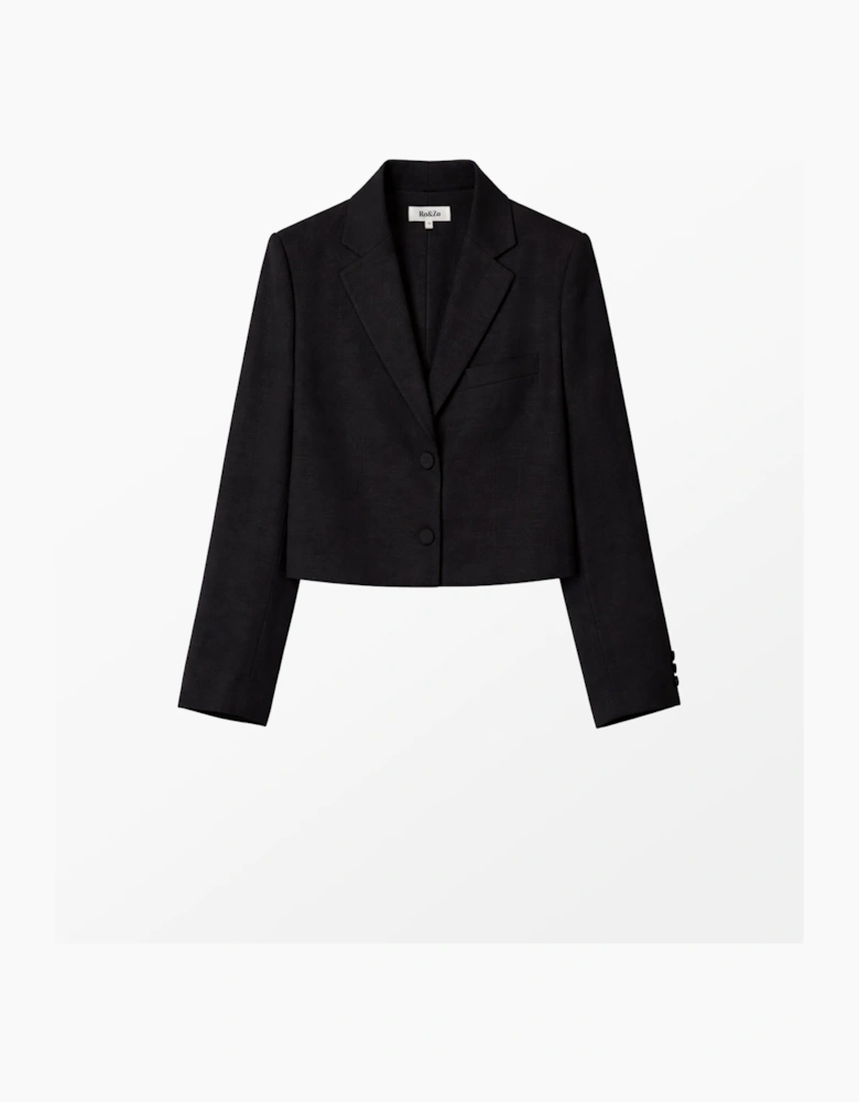 Black Cropped Blazer