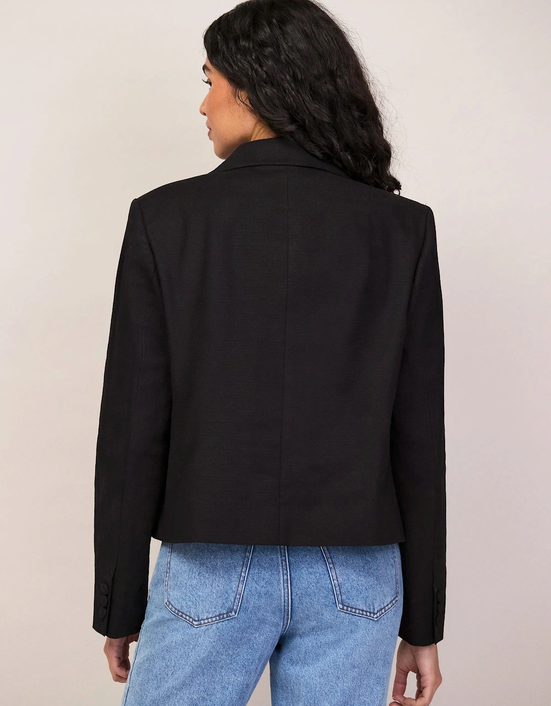 Black Cropped Blazer