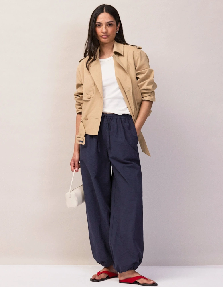 Navy Balloon Trousers