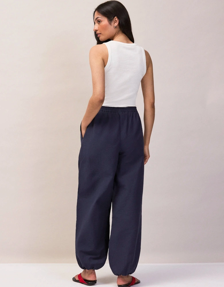 Navy Balloon Trousers