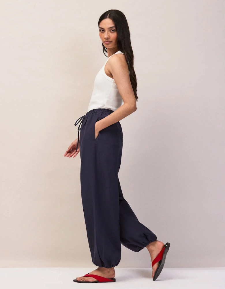Navy Balloon Trousers