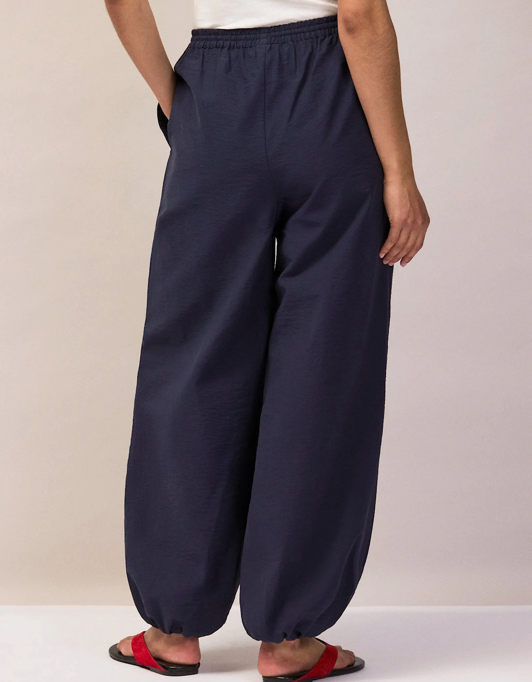 Navy Balloon Trousers