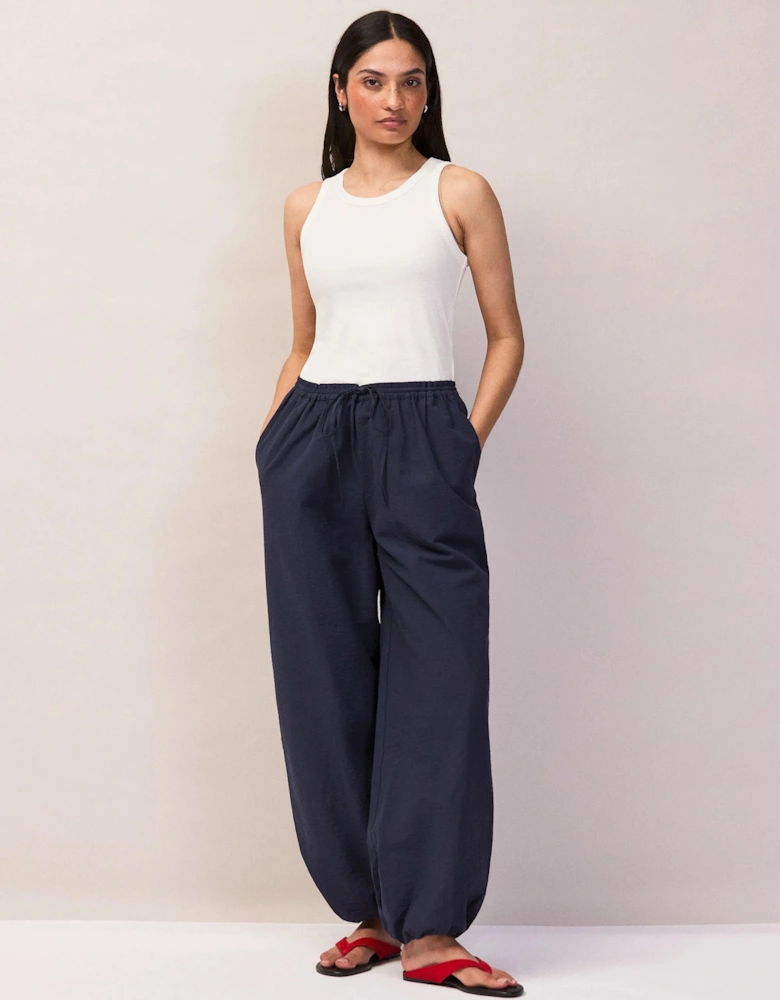 Navy Balloon Trousers