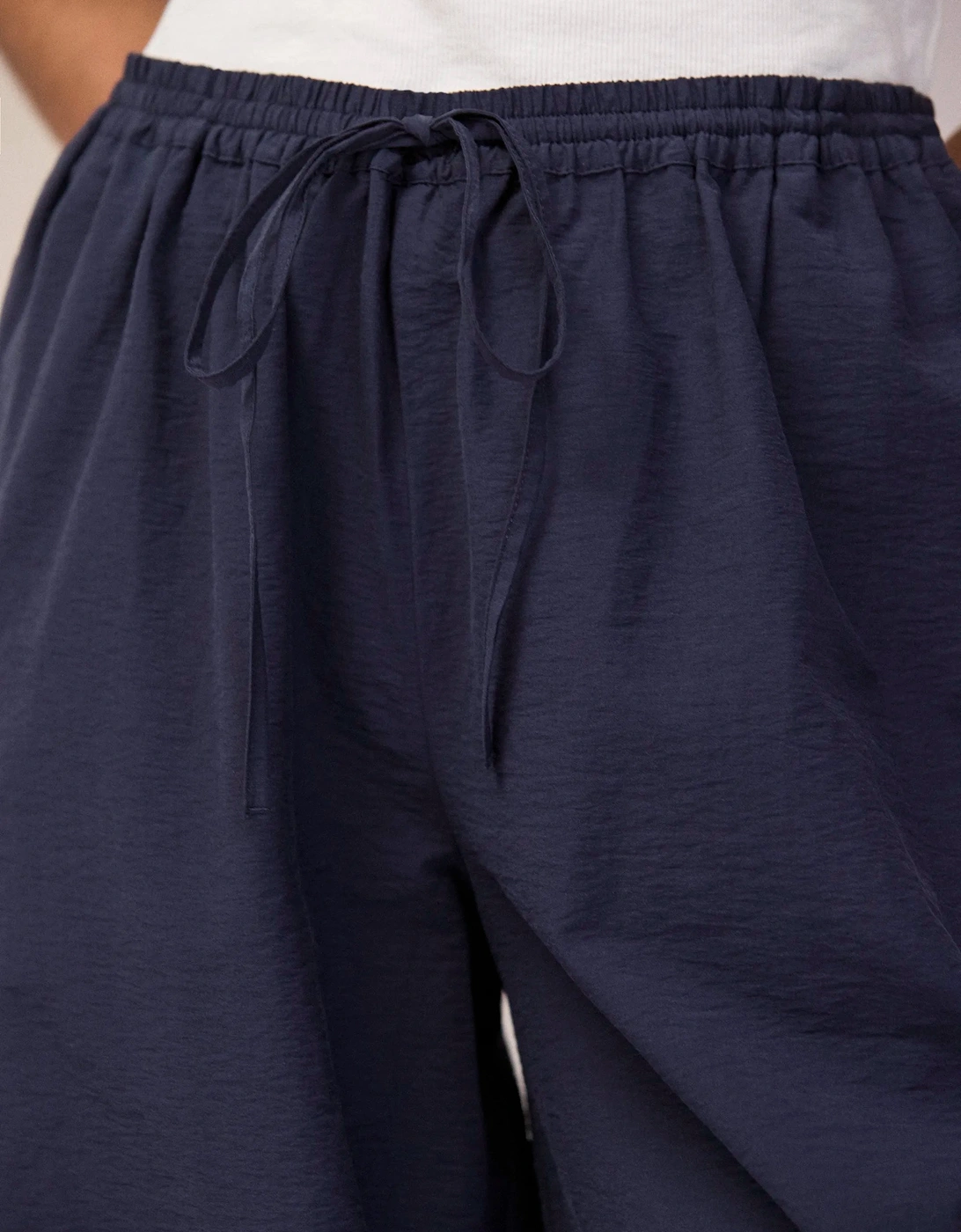 Navy Balloon Trousers