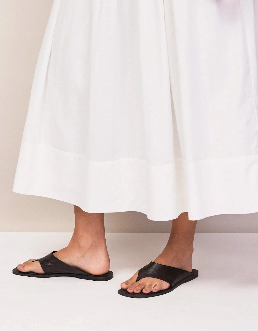 Petite White Cotton Voile Shirred Bodice Dress