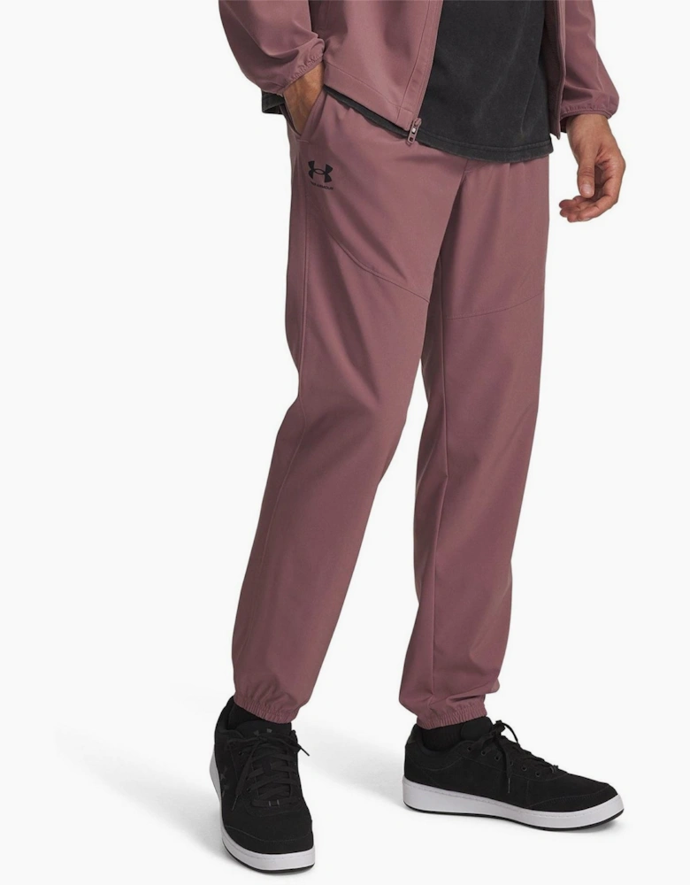 Vibe Solid Patterned Tapered Joggers