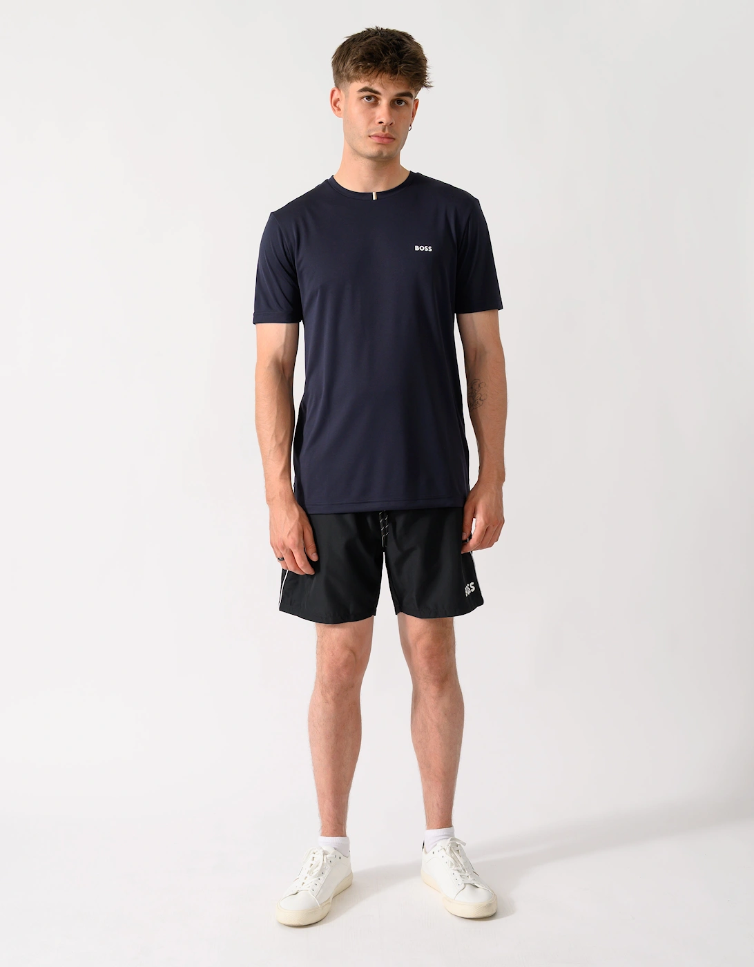 BOSS Green TOC Game Mens T-Shirt - Dark Blue 402