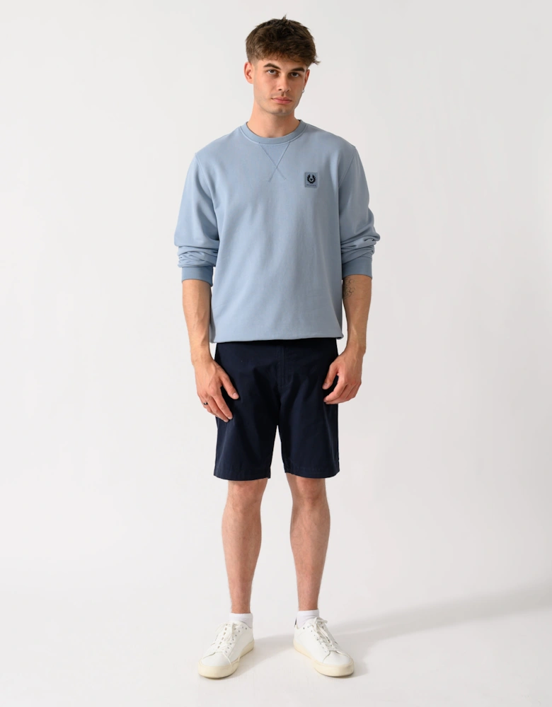 Belstaff Mens Logo Sweatshirt - Mist Blue