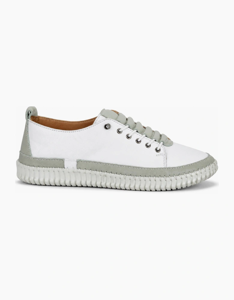 Mod Comfys KATIE Womens Casual Shoes White/Mint