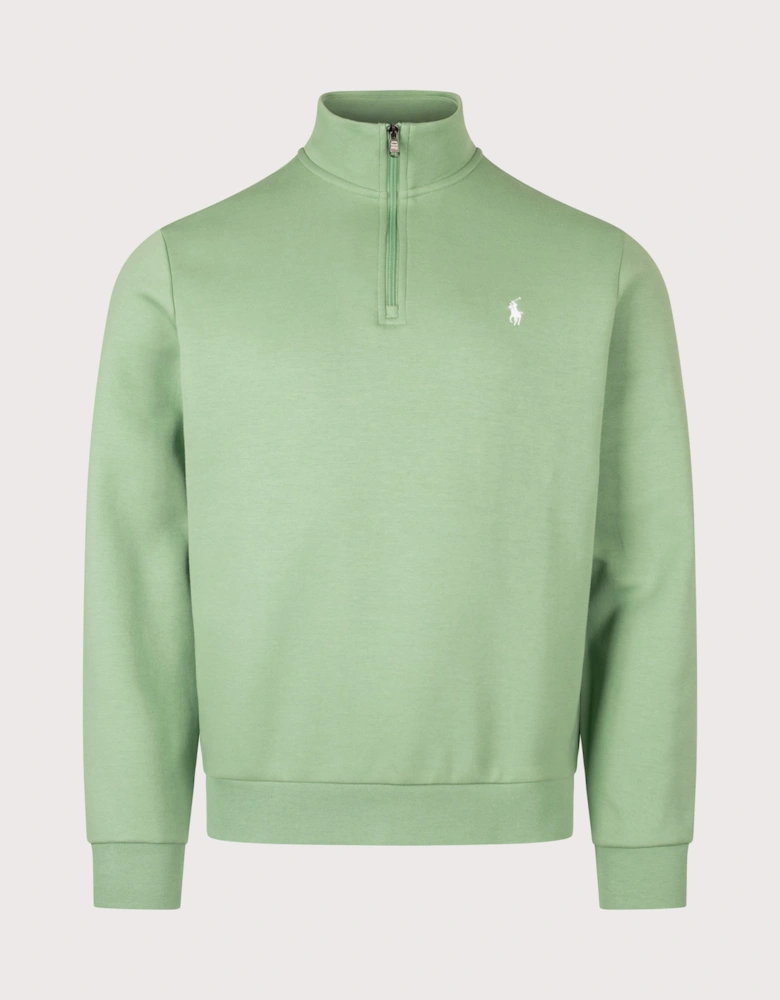 Double-Knit Quarter Zip Sweatshirt