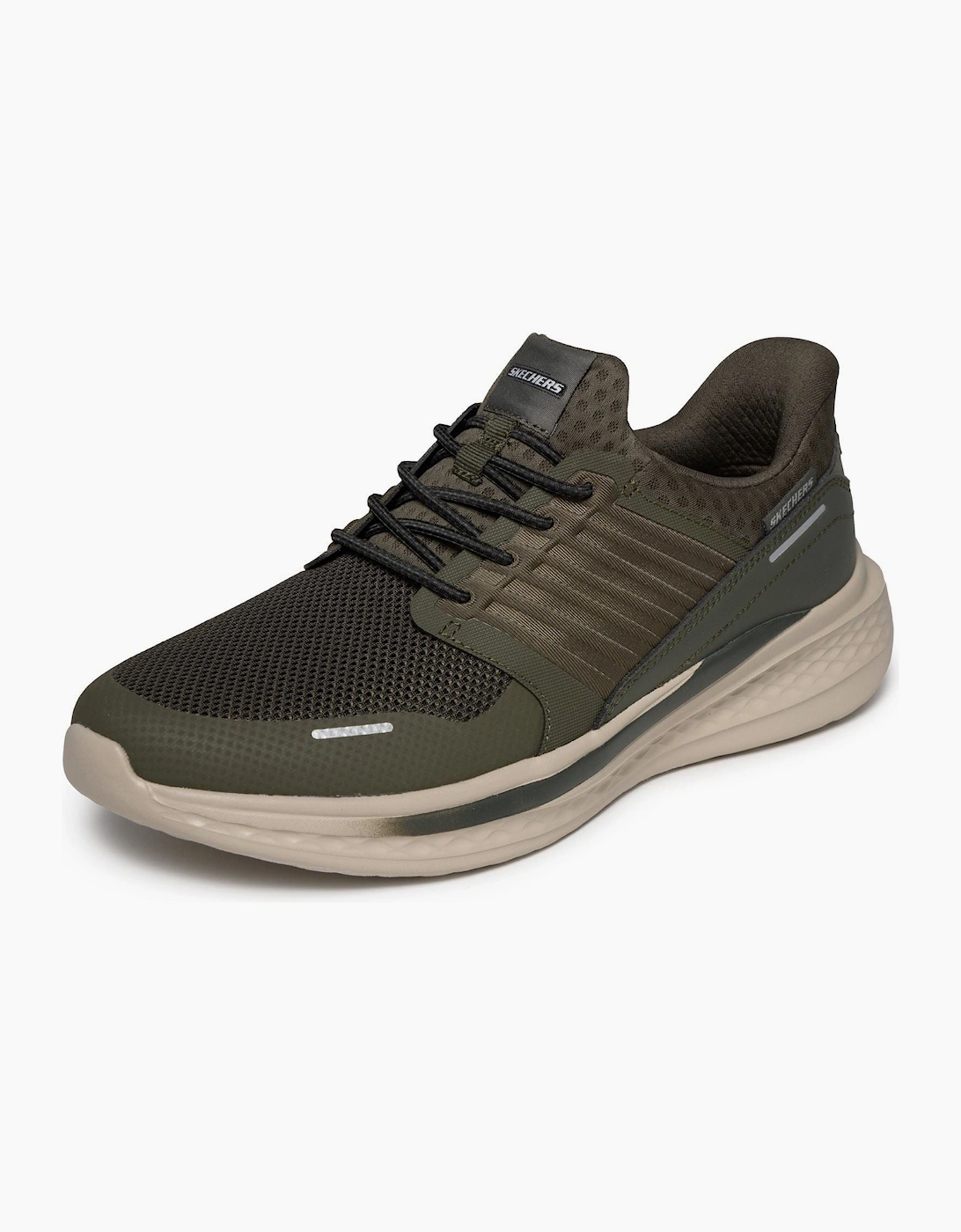Skechers Slade Luther Men's Olive Synthetic / Mesh Trainers