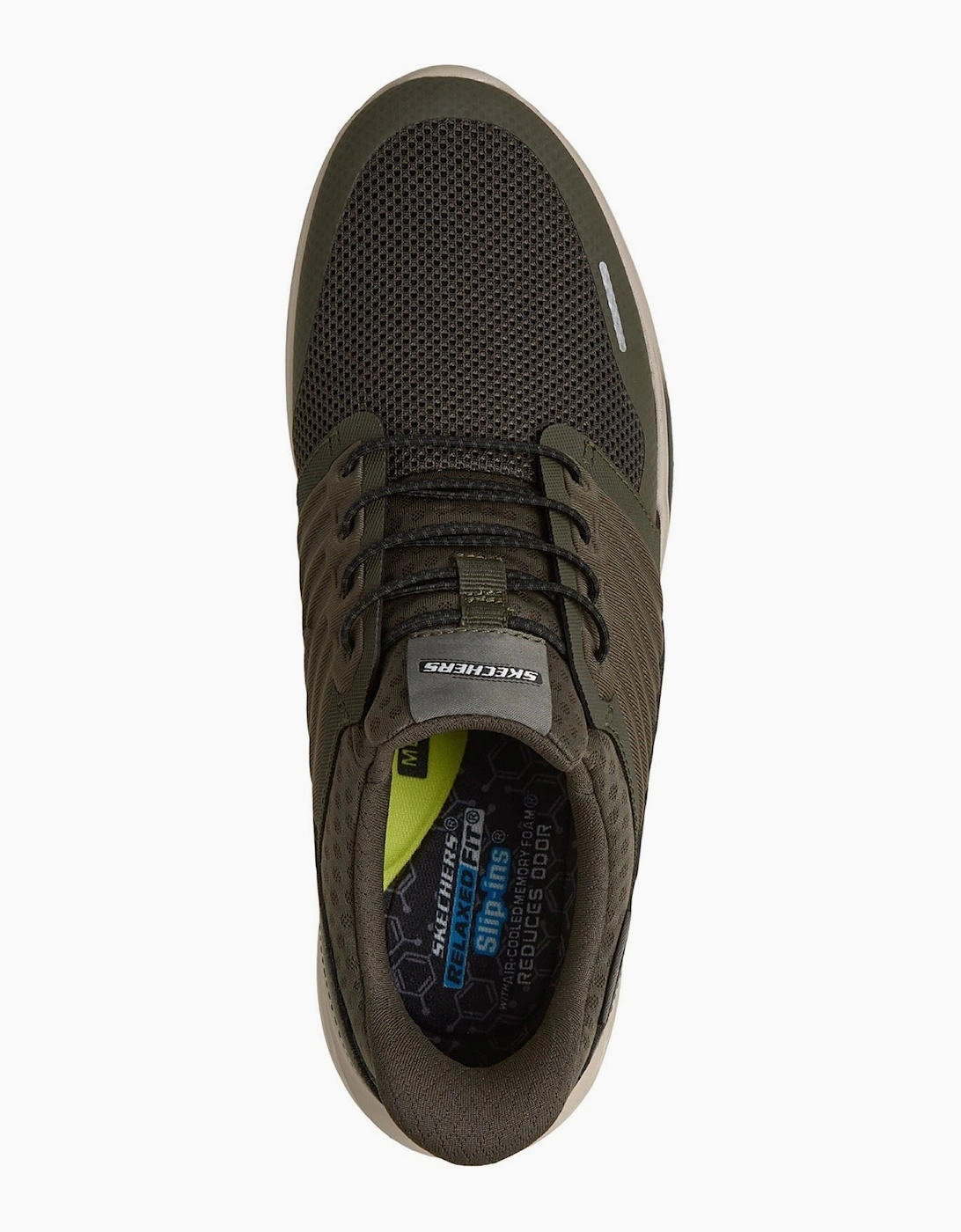 Skechers Slade Luther Men's Olive Synthetic / Mesh Trainers